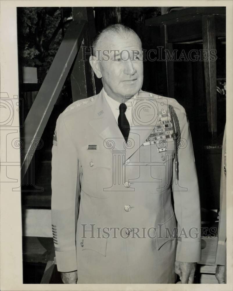 1960 Press Photo U.S. General Isaac D. White - nem74076- Historic Images