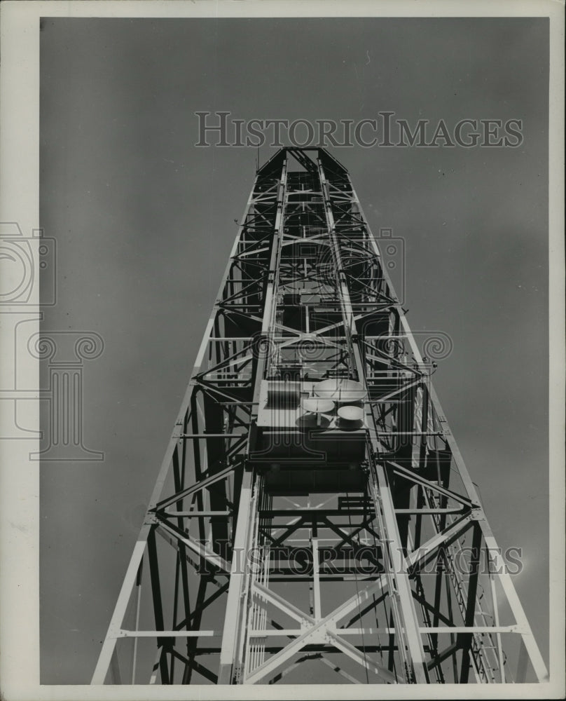 1946 Press Photo close-up of US Navy&#39;s experimental tower at Gila Bend AZ- Historic Images