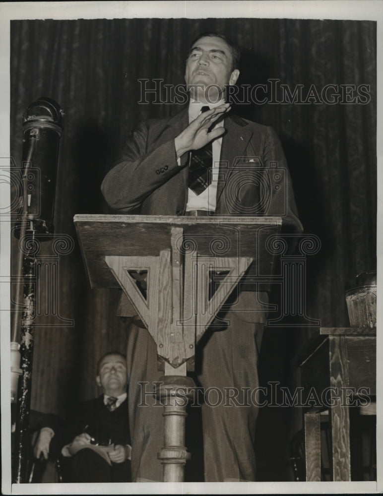 1939 Press Photo New York Rep Hamilton Fish of New York at Carniegie Hall NYC