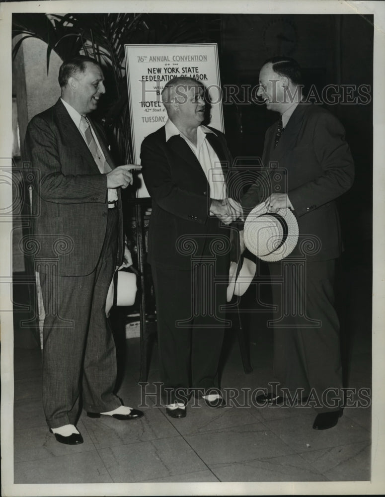 1939 Press Photo NY Delegates Meet at Federation of Labor Convention NYC