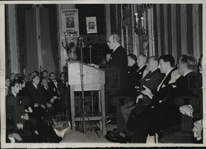 Load image into Gallery viewer, 1938 Press Photo New York Gov. Herbert Lehman at Natl Democratic Club NYC
