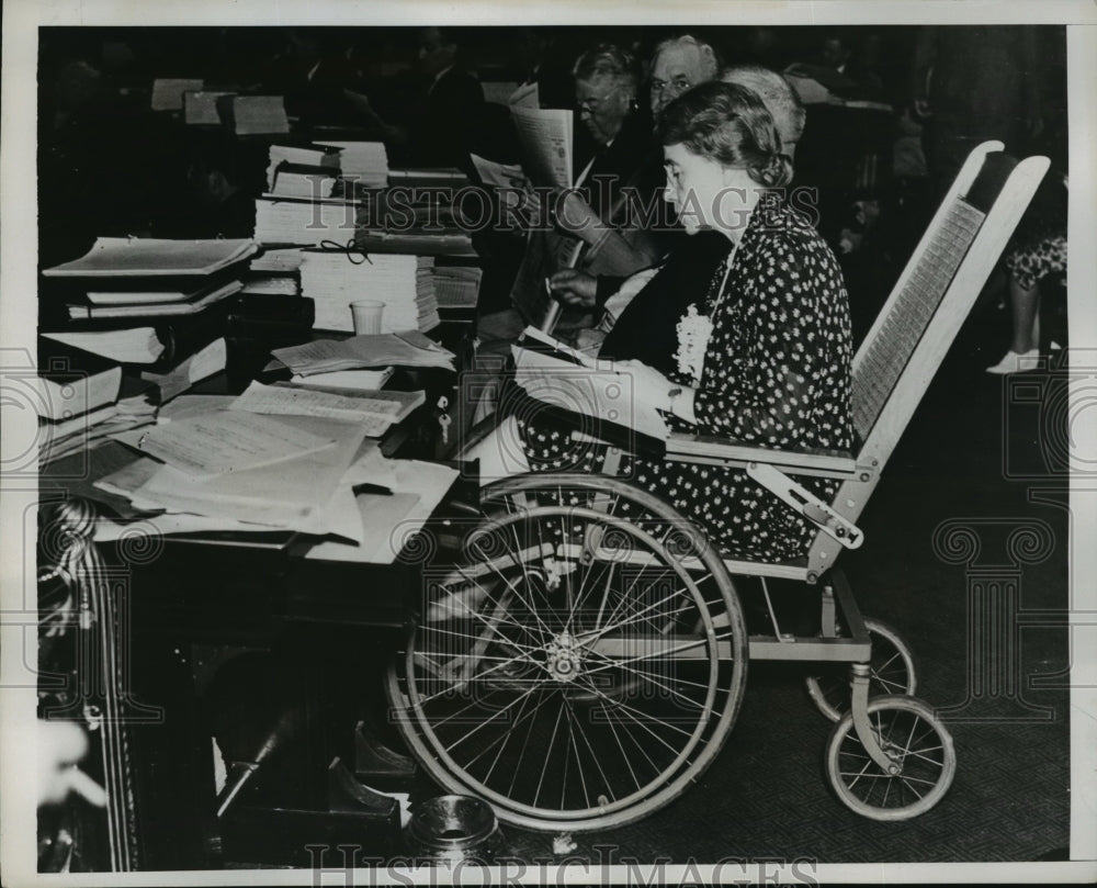 1938 Press Photo New York Helen Rodgers in Constitutional Convention NYC