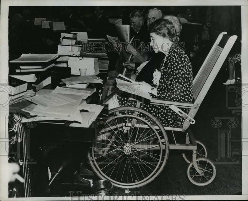 Load image into Gallery viewer, 1938 Press Photo New York Helen Rodgers in Constitutional Convention NYC
