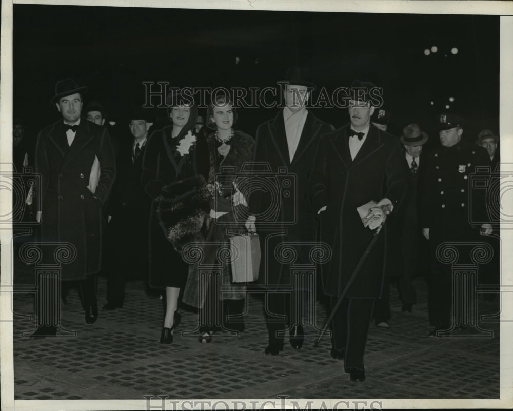 1938 Press Photo New York Mr &amp; Mrs Anthony Eden En Route for Washington DC NYC- Historic Images