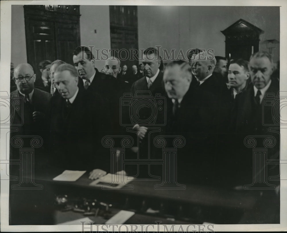 1938 Press Photo New York Richard Whitney Arrested 2nd Time in Finance Deal NYC
