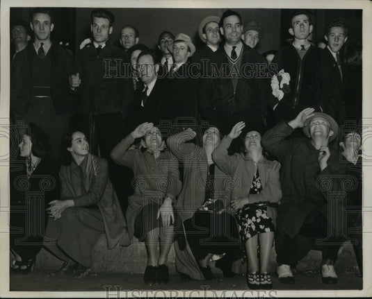 1938 Press Photo New York Enemy Scores in US Army Air War Games NYC- Historic Images