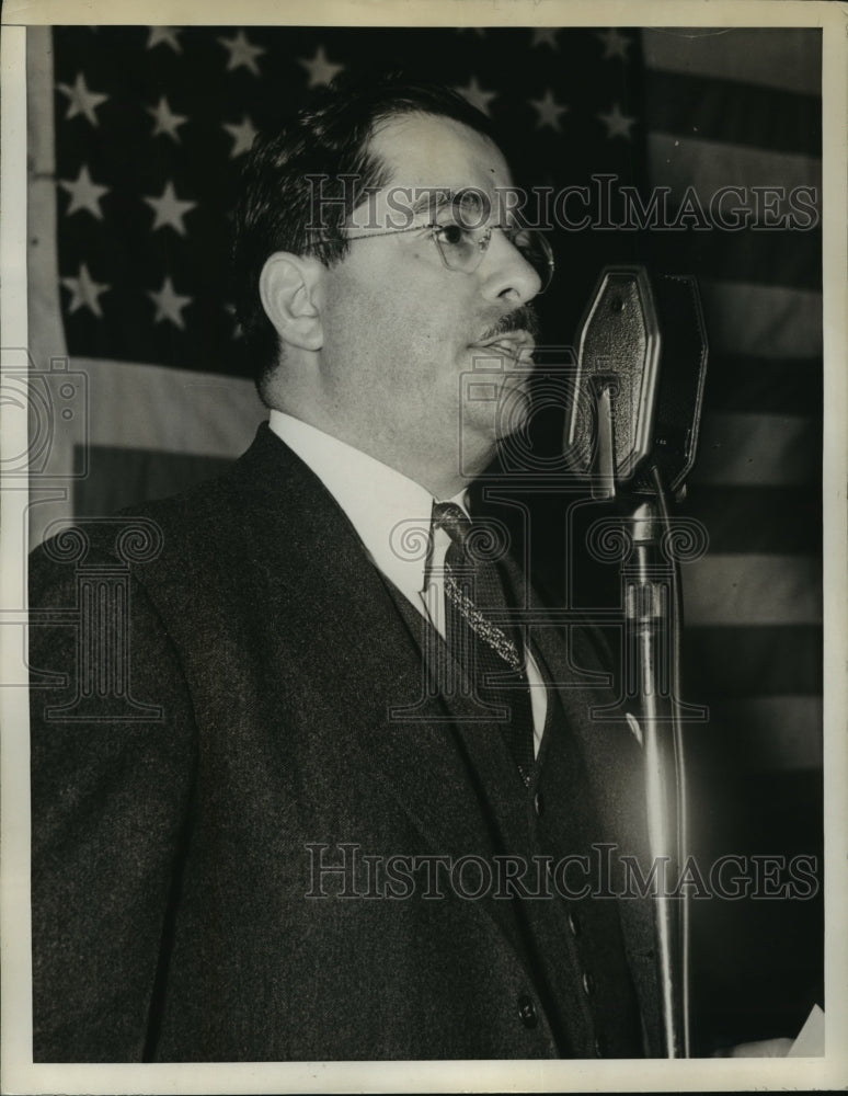 1938 Press Photo New York Rabbi Benjamin Plotkin of  Jersey City NYC- Historic Images