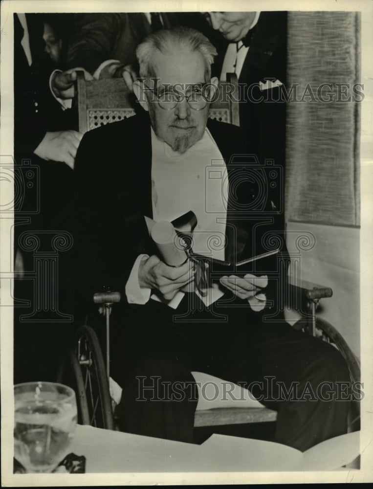 1938 Press Photo New York Mining Engineers honor Doherty NYC- Historic Images