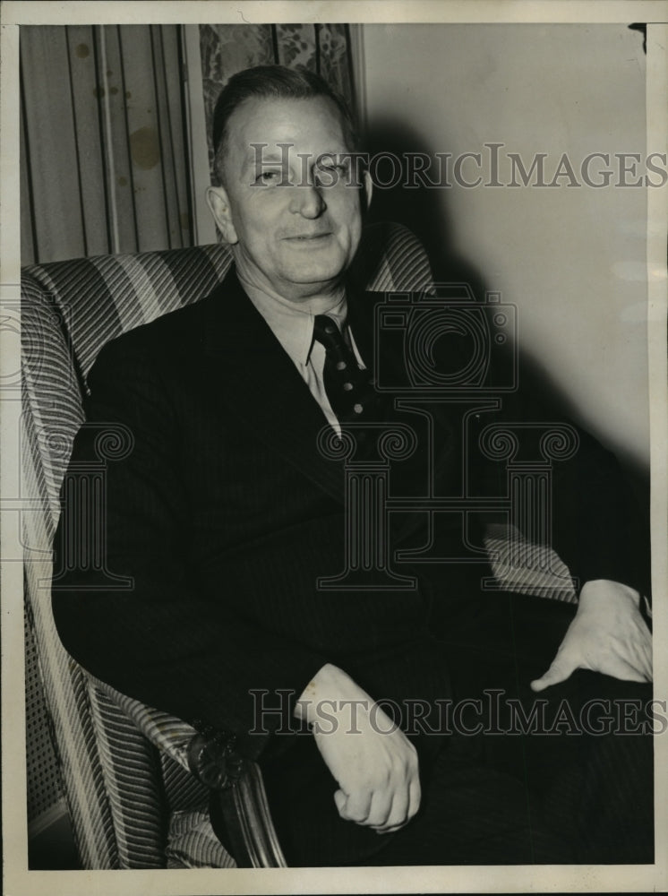 1938 Press Photo New York Dr. Frederic Ernst Asst. Superintended of schools NYC