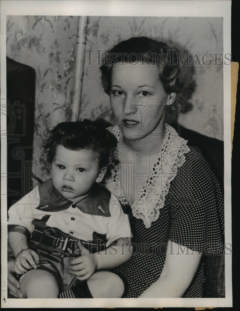 1938 Press Photo New York Mother Donates Her Cornea so Son May See Again NYC- Historic Images