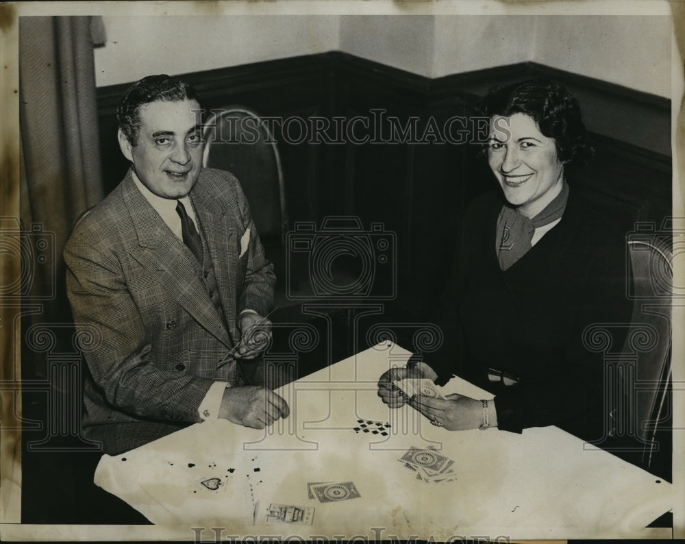 1935 Press Photo New York Finals of the Pinochle Tournament NYC- Historic Images