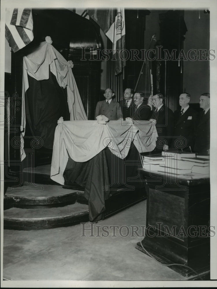 1935 Press Photo New York Bernard Deutsch Aldermanic President Mourned NYC