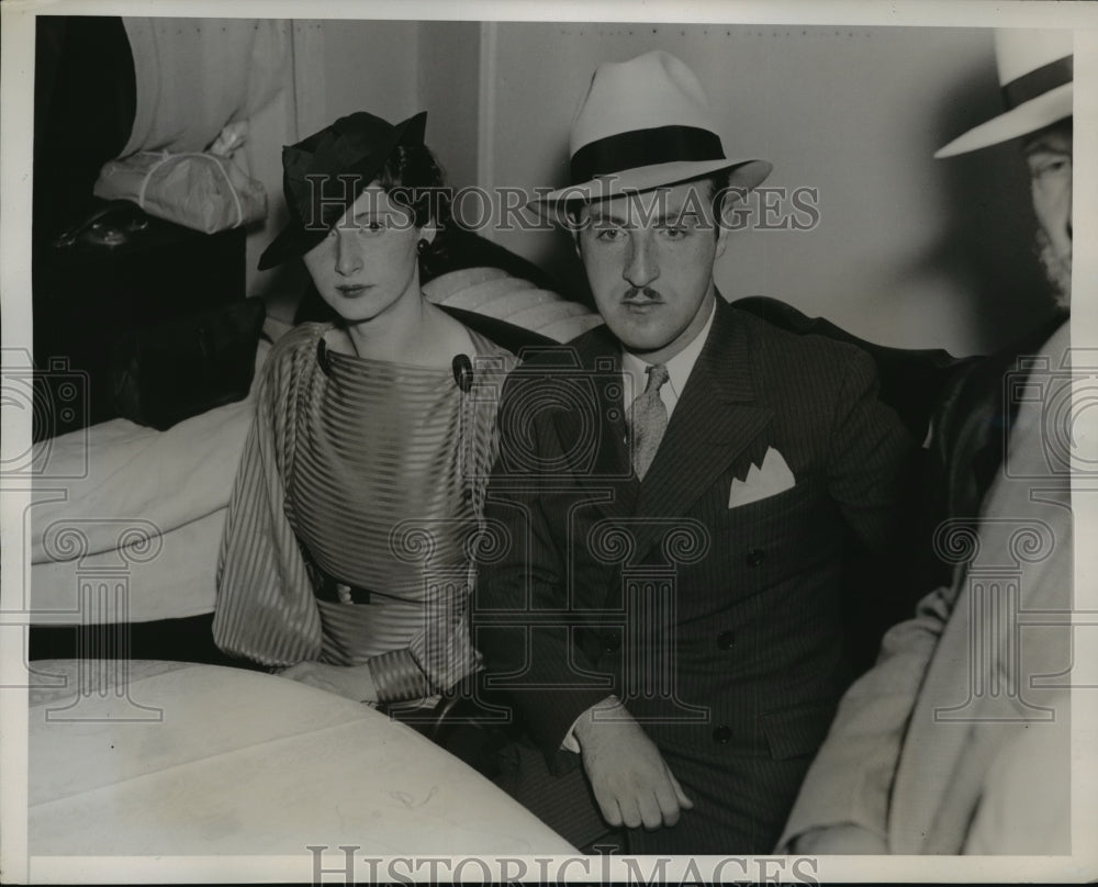 1935 Press Photo New York Fire Tragedy of Louis S.Shein and Pearl Sokolower NYC- Historic Images