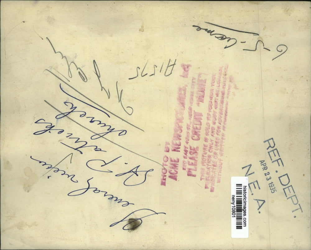 1935 Press Photo New York St. Patrick's Church NYC - neny10801