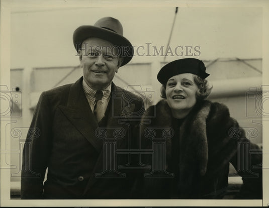 1936 Press Photo New York Arrive on Bremen NYC - neny10857