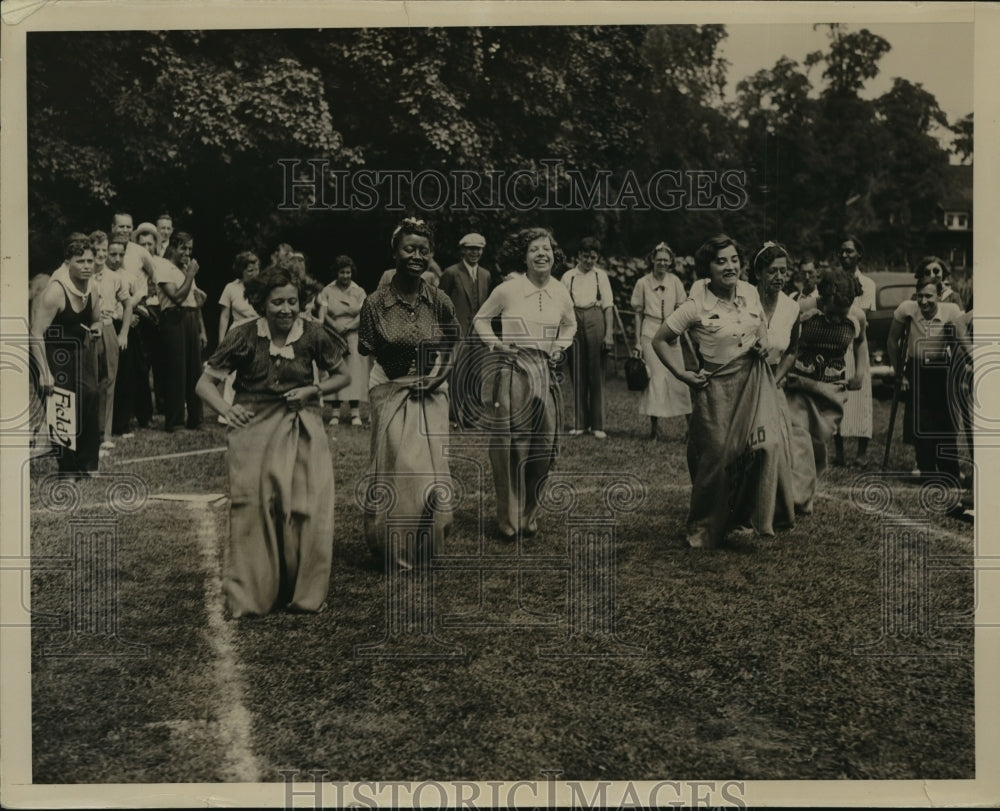 1936 Press Photo New York Inmates of Institute for Crippled & Disabled NYC