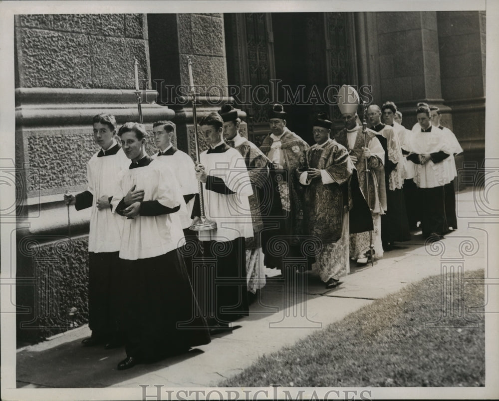 1936 Press Photo New York 3rd annual convention of Holy Name Society in NYC