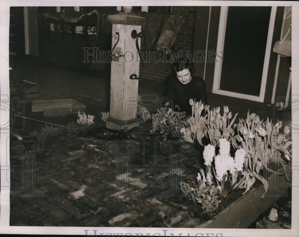 1936 Press Photo New York International Flower Show Grand Central Palace NYC