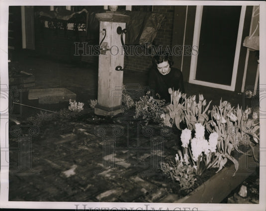 1936 Press Photo New York International Flower Show Grand Central Palace NYC