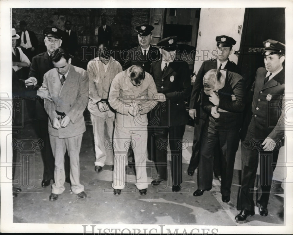 1941 Press Photo New York Murder trial of Charles McGale, Ed Kiernan in NYC