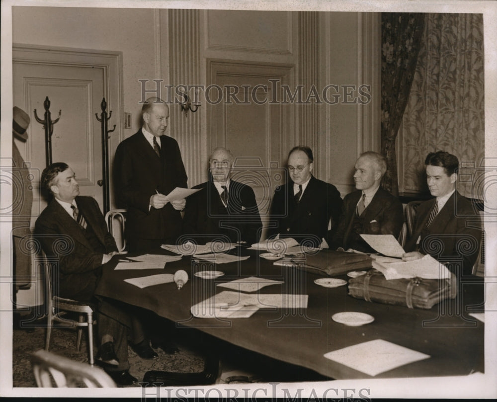 1937 Press Photo New York Meeting of Rhode Scholars at Hotel Pennsylvania NYC- Historic Images