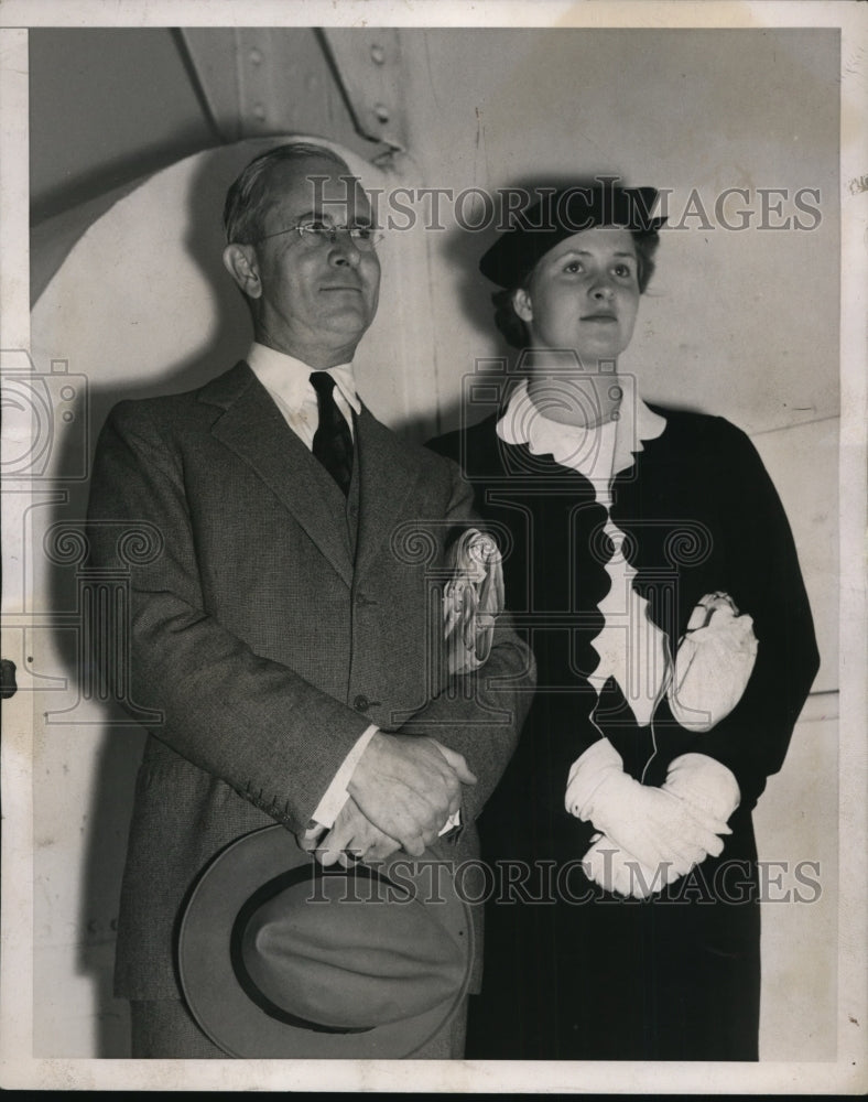 1937 Press Photo New York Charles Sawyer Democrat Nominee Governor Ohio NYC- Historic Images