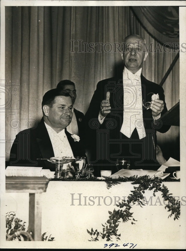 1937 Press Photo New York Honor of Catholic Youth President Daniel Higgins NYC- Historic Images