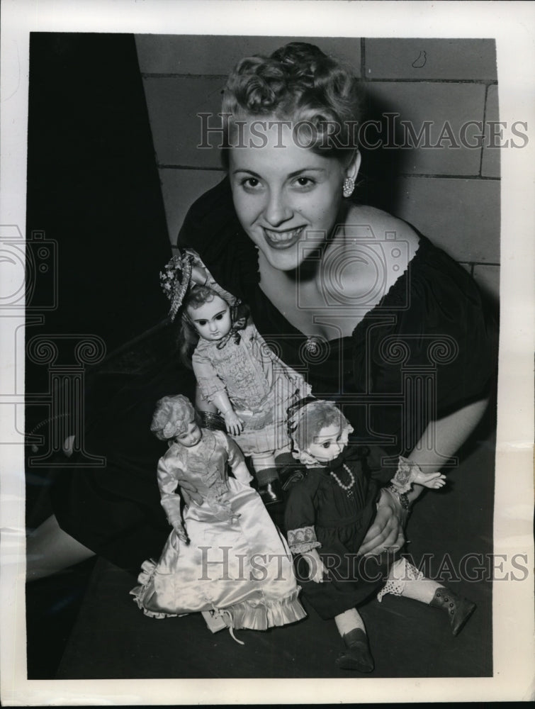 1936 Press Photo New York Jane Delmarie Brooklyn Art Fair Dolls NYC- Historic Images
