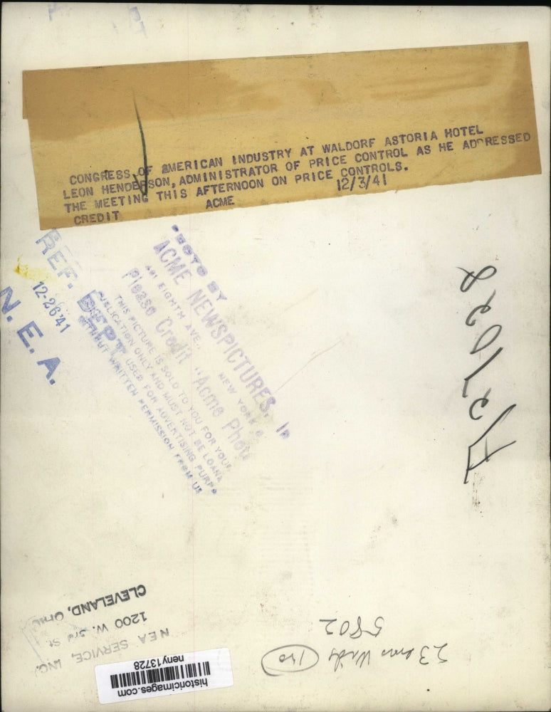 1941 Press Photo New York Congress of American Industry Meets NYC - neny13728