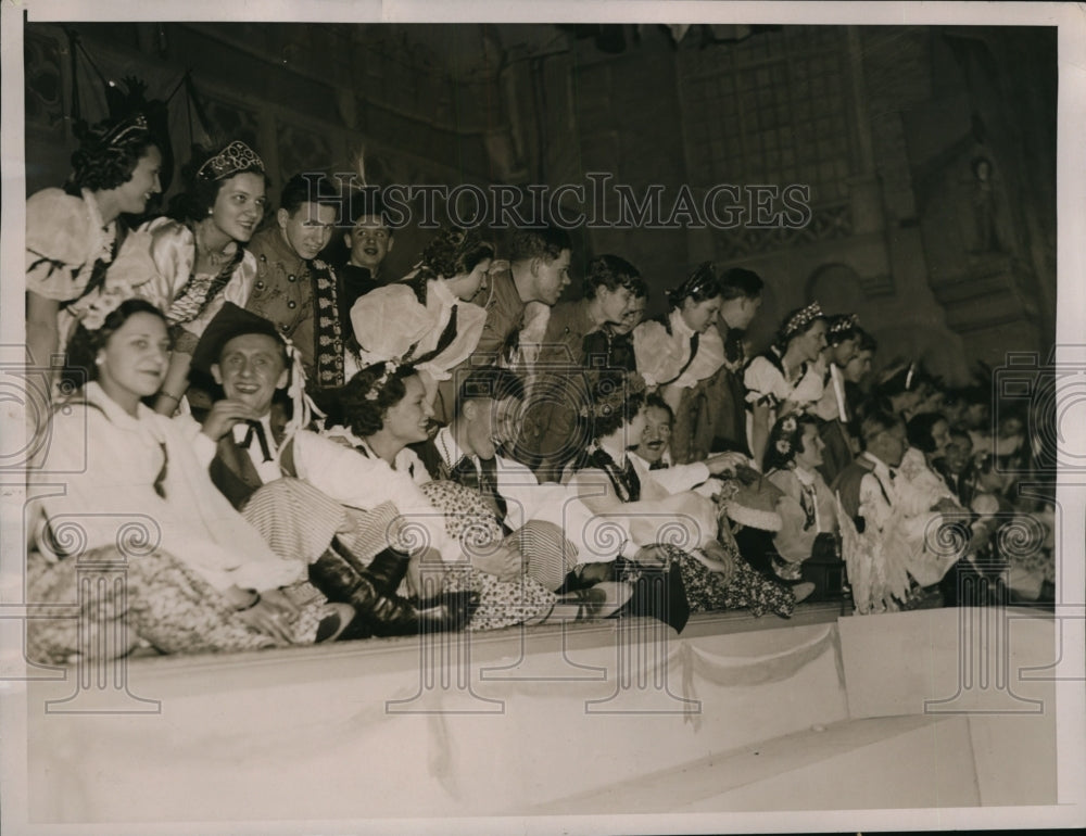 1937 Press Photo New York Polish Ball at Waldorf-Astoria Kosciuszko Found. NYC