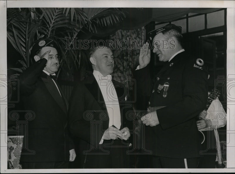 Load image into Gallery viewer, 1937 Press Photo New York National Commanders of American Legion NYC - neny14037
