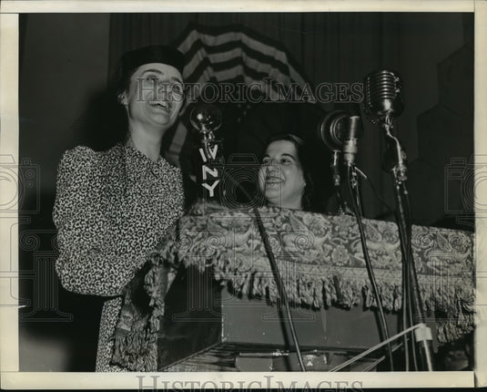 1941 Press Photo New York Dr. Mary Steicher & Mrs. Shirley Beck NYC - neny14661