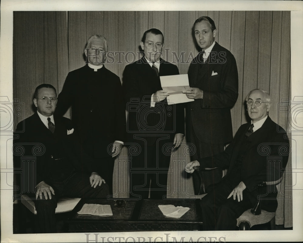1940 Press Photo New York National Conference of Christian and Jews, Unity NYC