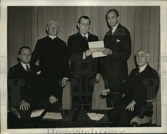1940 Press Photo New York National Conference of Christian and Jews, Unity NYC