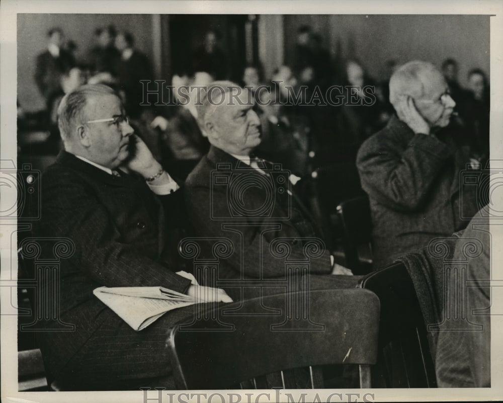 1940 Press Photo New York State Printing Contract Investigation Hearing NYC