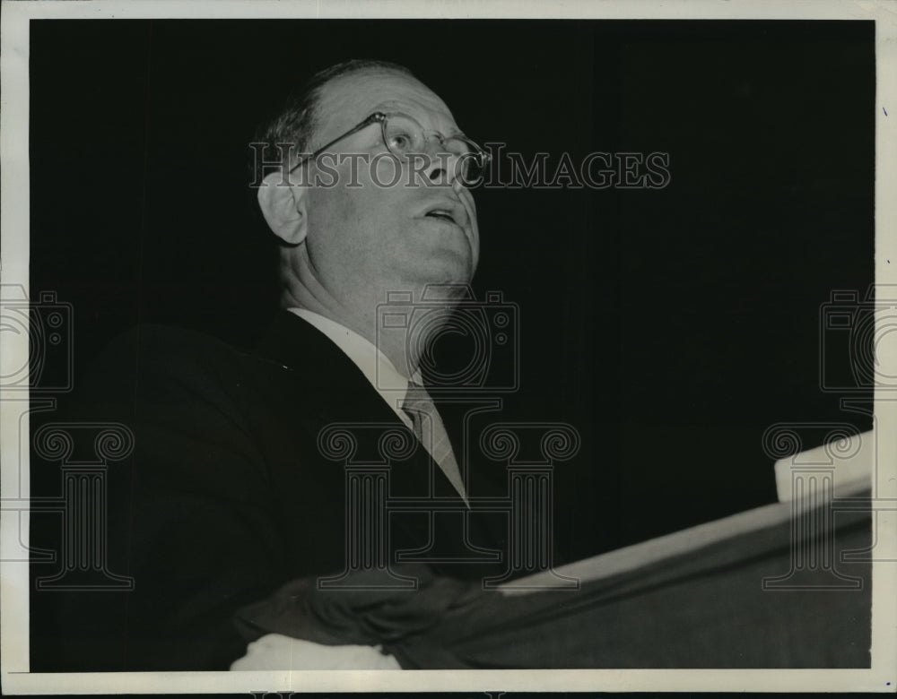 1941 Press Photo New York Former Warden Scores Pro-Nazi "Renegades" NYC