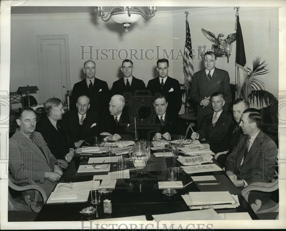 1941 Press Photo New York Joint U.S.-Canadian Defense Board Meets in Queens NYC