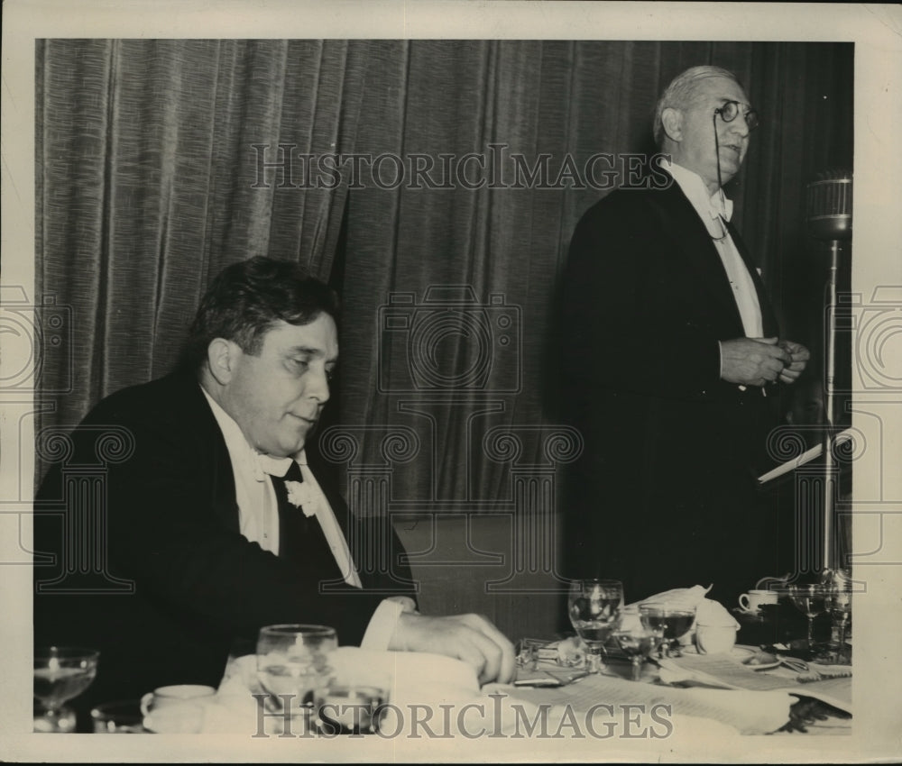 1940 Press Photo New York William S. Knudsen, Wendell L. Willkie Dinner NYC - Historic Images