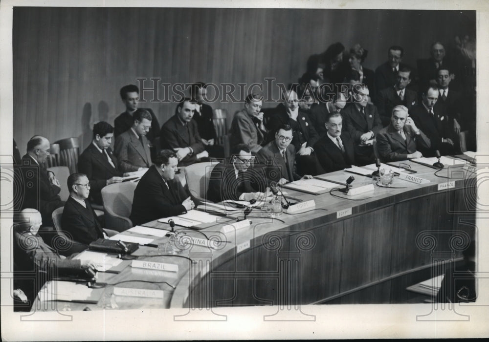 1946 Press Photo New York UN Security Council &amp; its president NYC - Historic Images