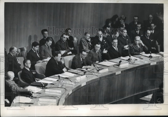 1946 Press Photo New York UN Security Council & its president NYC - Historic Images