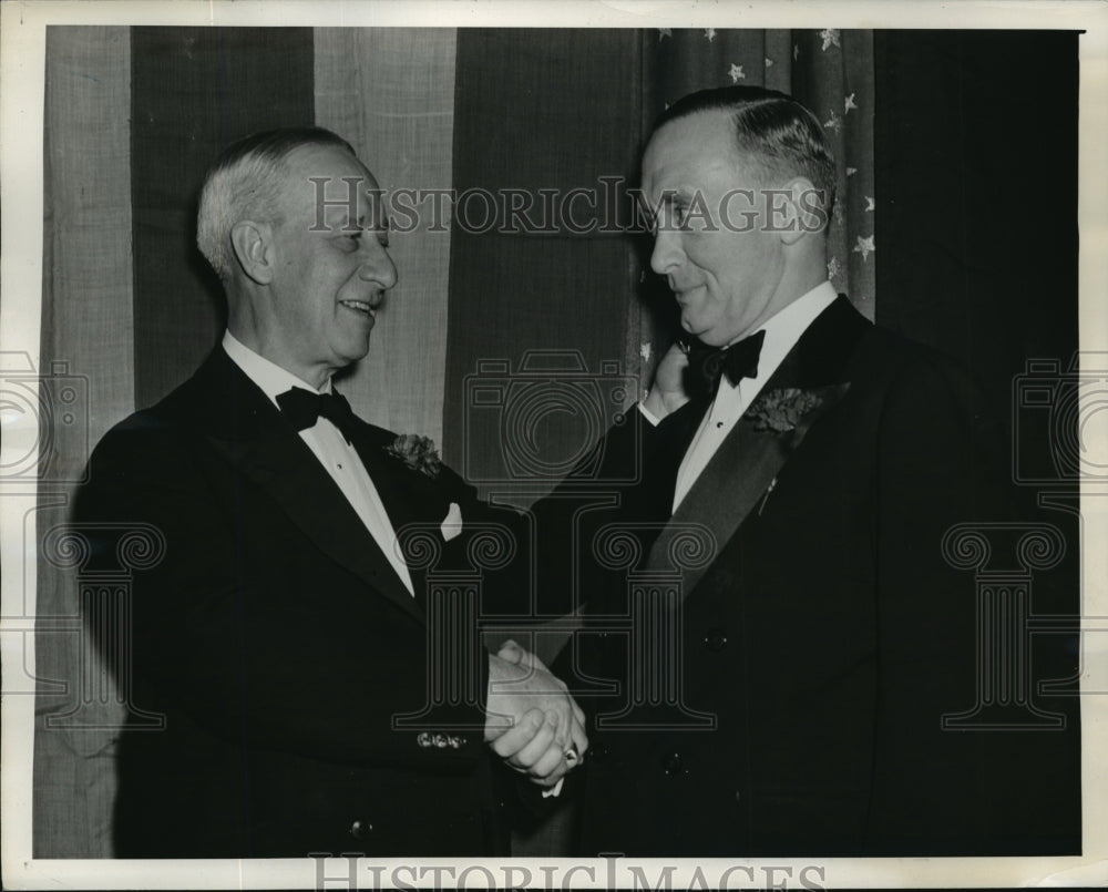 1941 Press Photo New York LA Van Bomel of Sheffield Farms &amp; Al Smith NYC- Historic Images