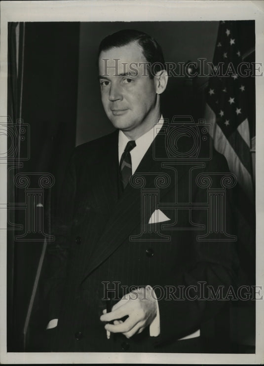 1940 Press Photo New York Philip Reed Addresses 45th Congress of Industry NYC
