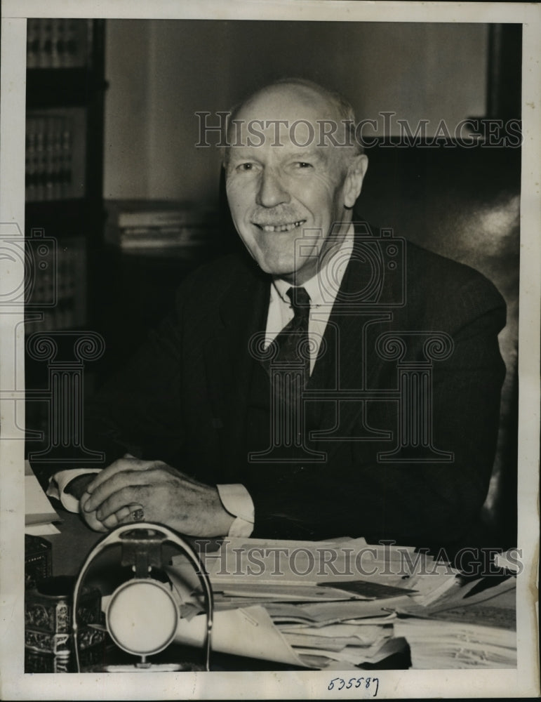 1939 Press Photo New York Judge Charles Nott, Jr. Retires After 22 Years NYC
