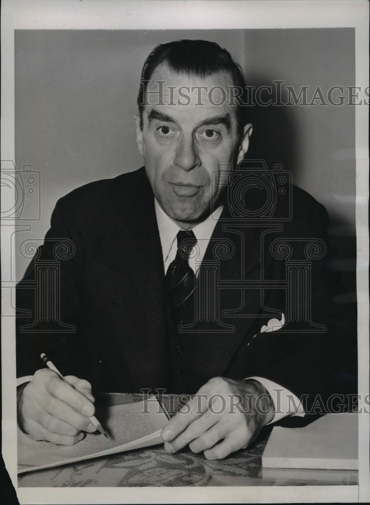 1940 Press Photo New York Verne Marshall, No Foreign War Committee NYC- Historic Images