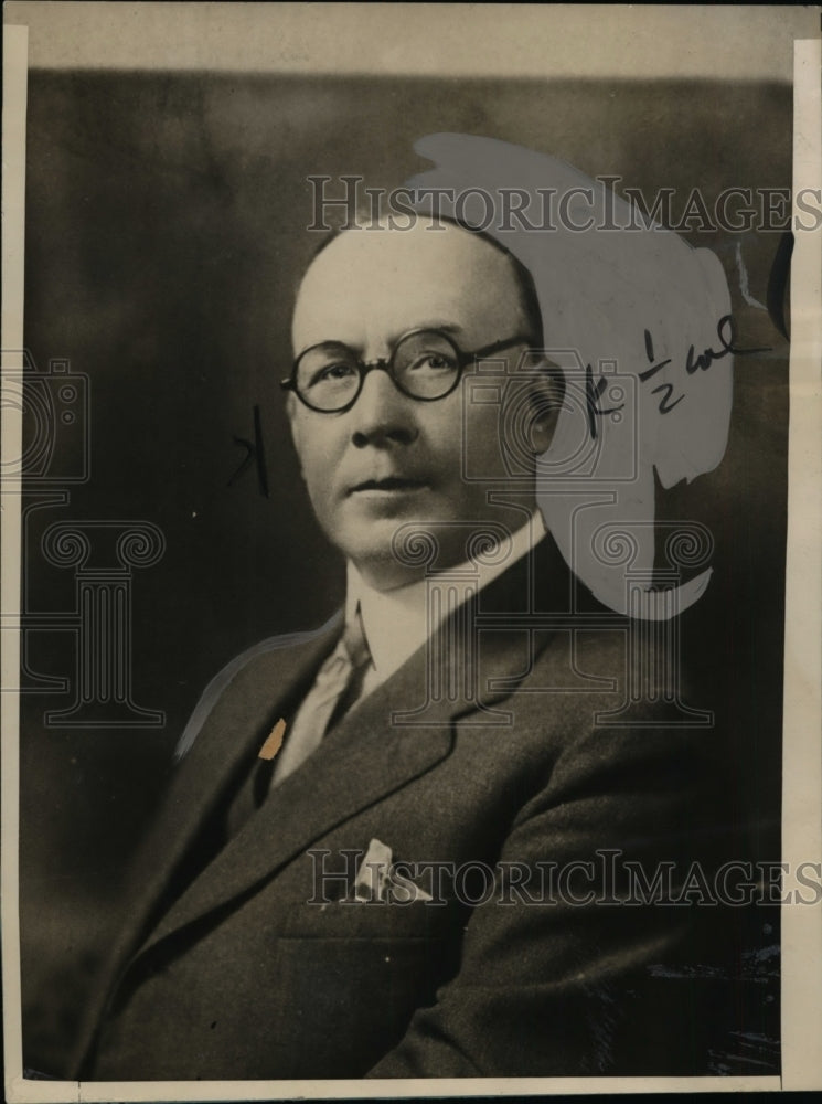 1928 Press Photo New York Bernard M. Patton President of Queens NYC - neny16127