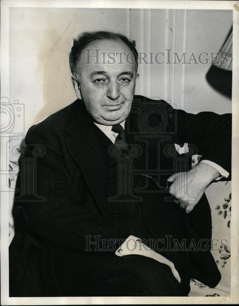 1941 Press Photo New York Constantin Fotitch Yugoslavian Mninister to US NYC