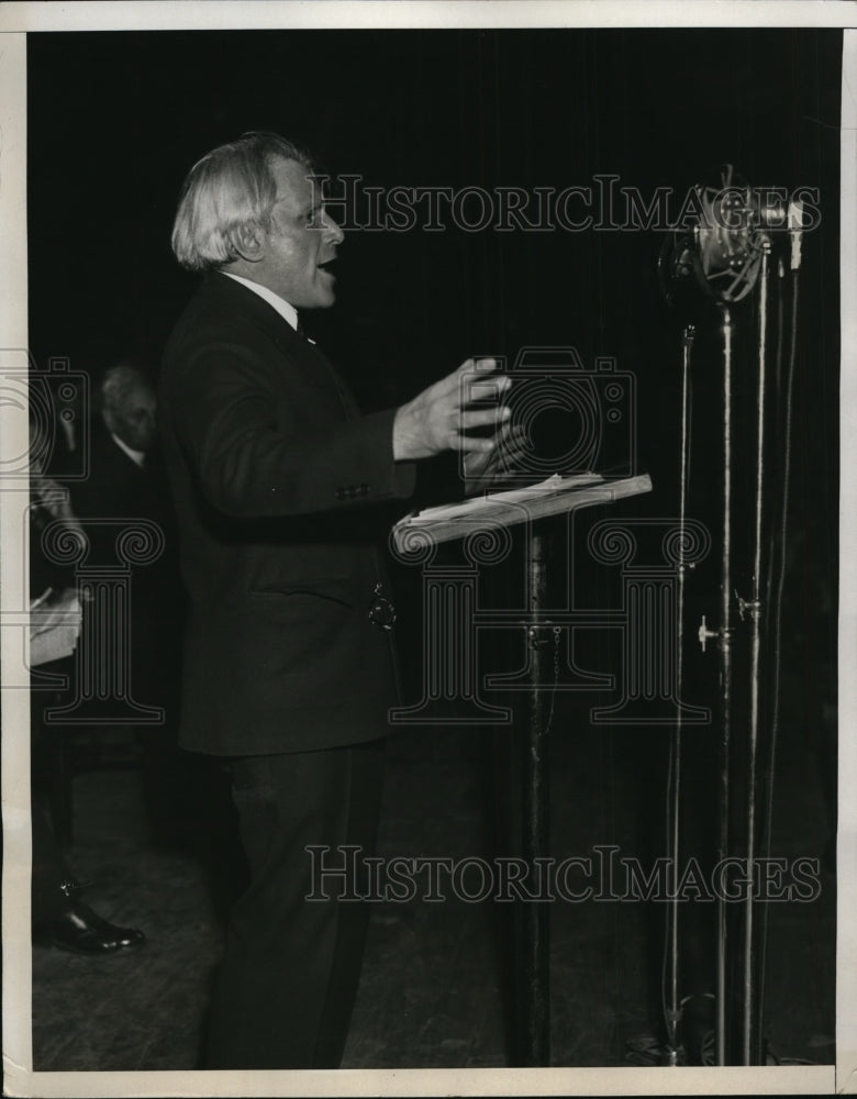 1932 Press Photo NEW YORK SOCIALISTS IN RALLY AT MADISON SQUARE GARDEN NYC