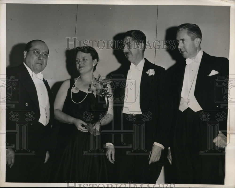 1940 Press Photo New York Hon. Francisco Pardo De Zela, Mr. &amp; Mrs. Noreb NYC- Historic Images