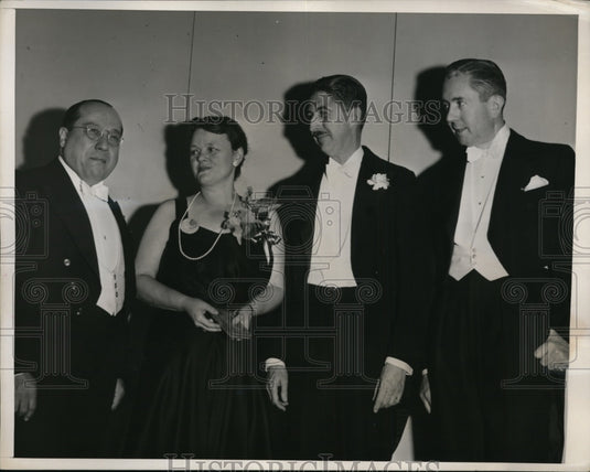 1940 Press Photo New York Hon. Francisco Pardo De Zela, Mr. & Mrs. Noreb NYC- Historic Images