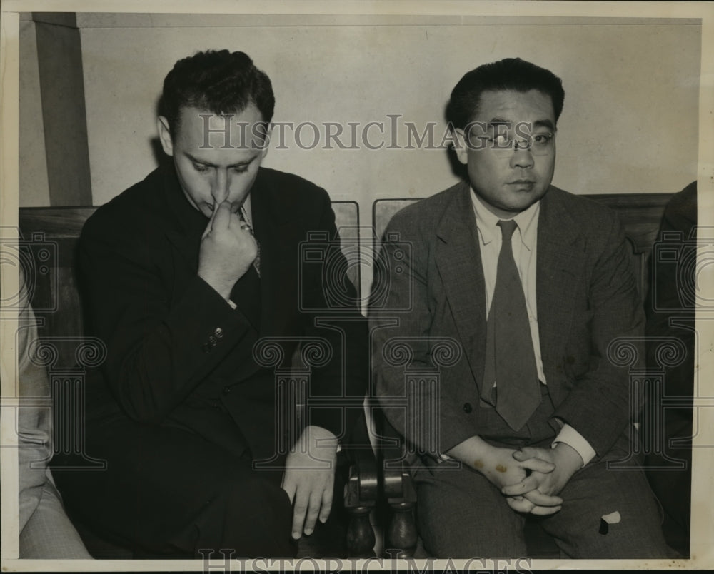 1940 Press Photo New York Jen Lung Ki in Bigamist Trial Supreme Court NYC- Historic Images